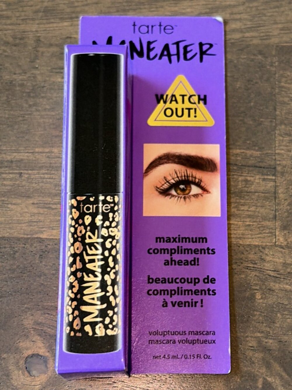 Tarte Maneater Black Mascara Travel Size 4.5 mL NIB